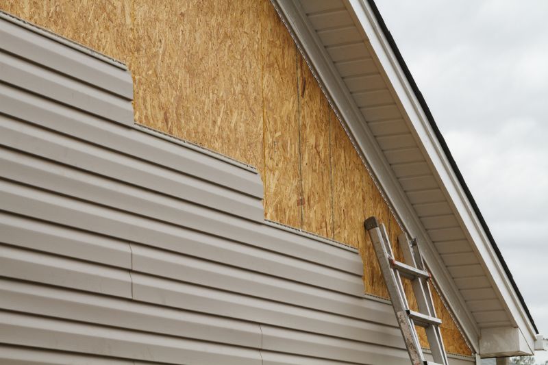Home with Partial Siding Installation